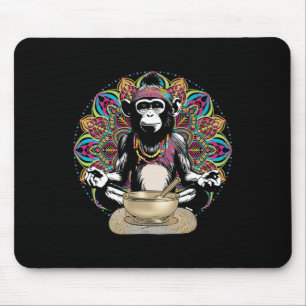 Mousepad Camiseta Namaste Ioga Zen Gráfico Hippie Macaco Me