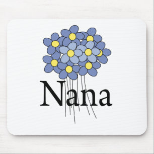 Mousepad Camiseta Nana da Linda Flor Azul