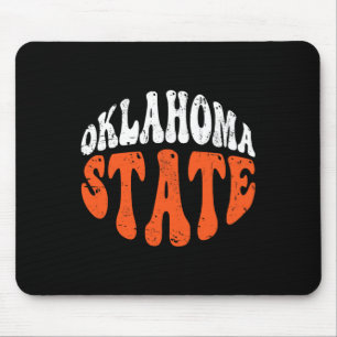 Mousepad Camiseta Oklahoma State Tee.retro Design Desgastad