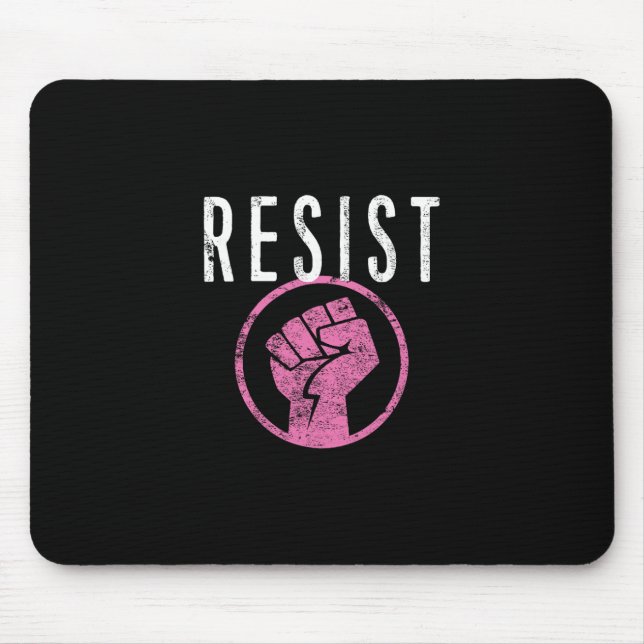 Mousepad Camiseta Punho de Resistência - Seja Parte da Resi (Frente)