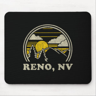 Mousepad Camiseta Reno Nevada Nv Vintage Caminhadas Montanh