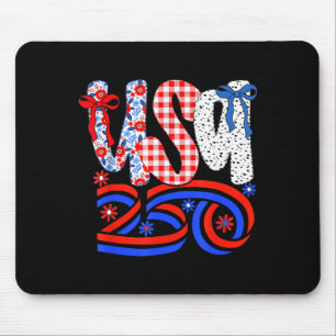 Mousepad Camiseta Retro Americana Coquette Bow 250 Flag, 4