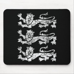 Mousepad Camiseta Retro Três Leões da Inglaterra Souvenir V