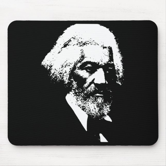 Mousepad Camiseta Silhueta Frederick Dougl Mês da História  (Frente)