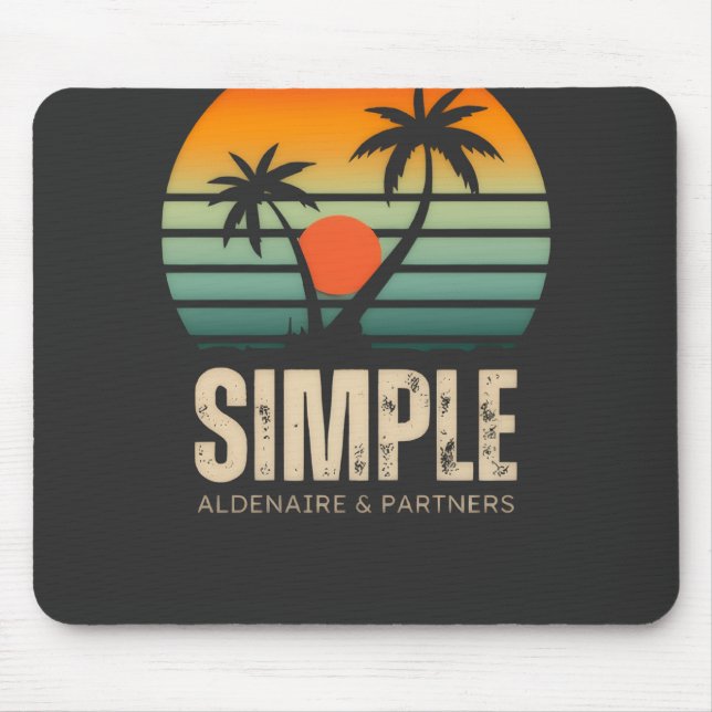 Mousepad Camiseta Simple Sunset - Design de vibrações Tropi (Frente)
