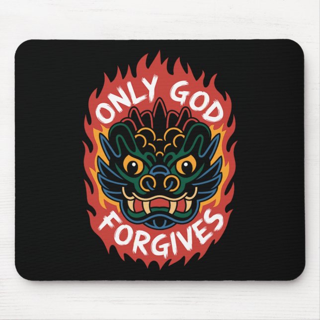 Mousepad Camiseta Sólo Dios Perdona1 (Frente)