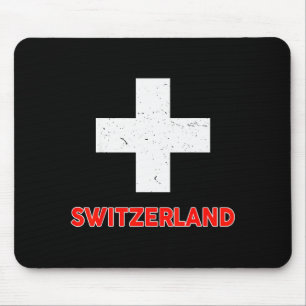 Mousepad Camiseta Suíça para crianças pequenas Bandeira da
