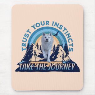 Mousepad Camiseta Trust Your Instincts Arctic Wolf
