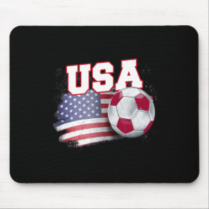 Mousepad Camiseta Vintage Bandeira Americana Usa Bola De Fu