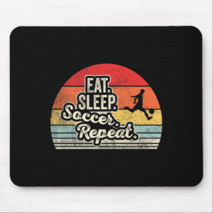 Mousepad Camiseta Vintage Retro Coma Dorme Futebol Repita F