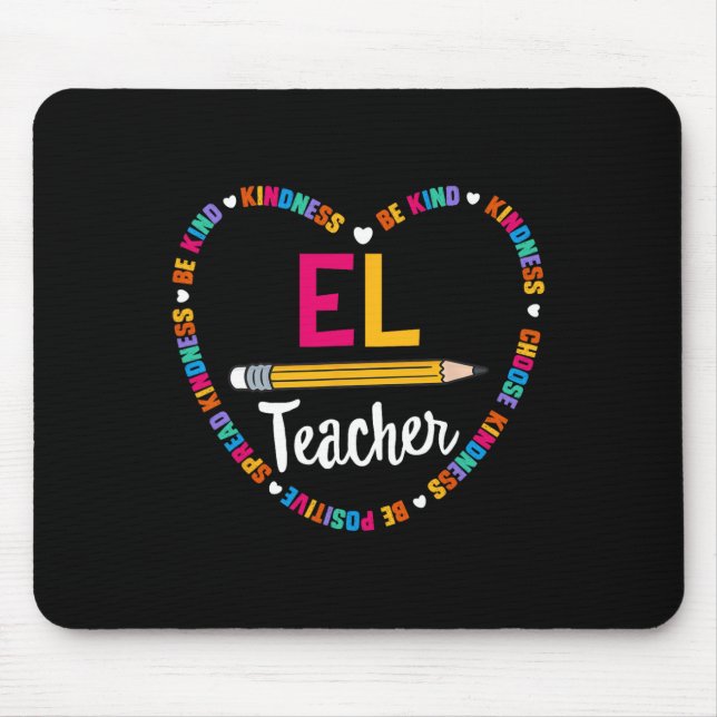 Mousepad Camiseta Volta às Aulas Professor de Inglês Aprend (Frente)