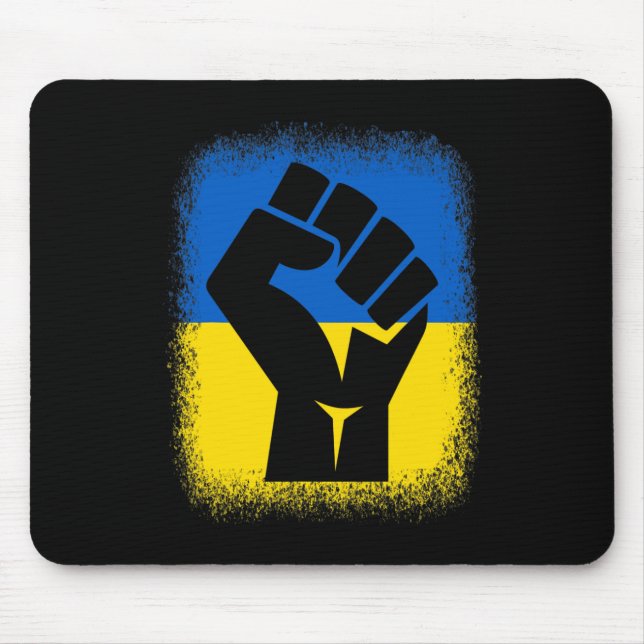 Mousepad Camisetas Branqueadas Punho Bandeira Eu Fico Com a (Frente)