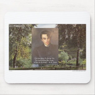 Mousepad Camisetas com Citação de WB Yeats "Forjar Ferro Qu