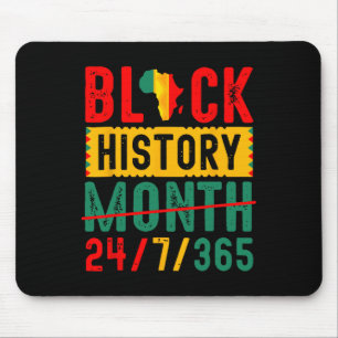 Mousepad Camisetas da História Negra Camisa do Mês da Histó