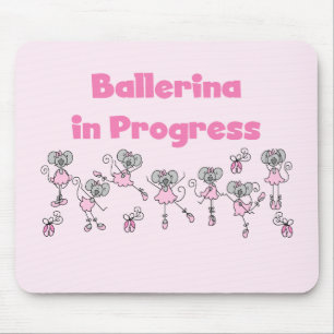 Mousepad Camisetas e Presentes de Bailarina em Treinamento