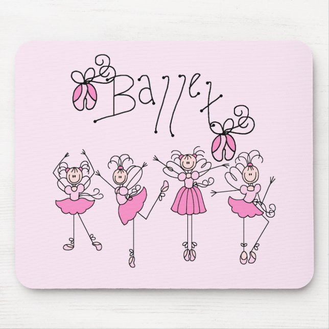 Mousepad Camisetas e Presentes de Ballet (Frente)