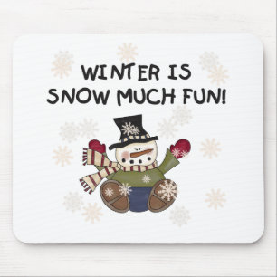 Mousepad Camisetas e presentes de boneco de neve