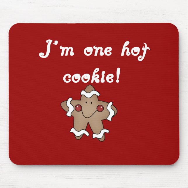 Mousepad Camisetas e presentes de cookies quentes (Frente)