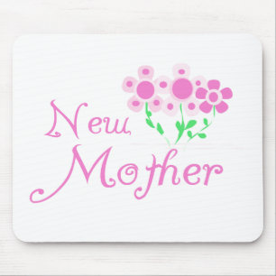 Mousepad Camisetas e presentes de flores rosa-novas