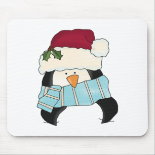 Mousepad Camisetas e presentes de pinguim de Natal