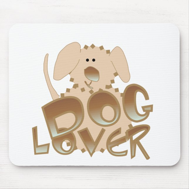 Mousepad Camisetas e presentes do cão marrom (Frente)