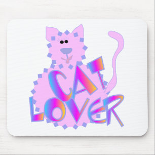 Mousepad Camisetas e presentes para gatos-do-rosa