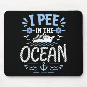 Mousepad Camisetas engraçadas sarcásticas de cruzeiro de fé