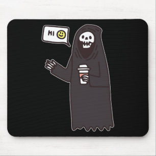 Mousepad Camisetas Gráficas De Concertação Crânio Gótico En