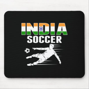 Mousepad Camisola de Amantes de Futebol da Índia - Bandeira