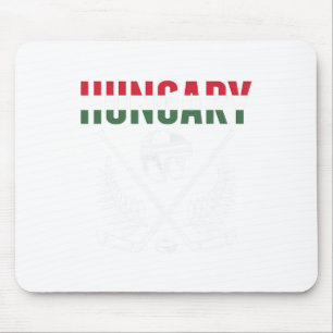 Mousepad Camisola de Fãs de Hóquei no Gelo da Hungria Apoio
