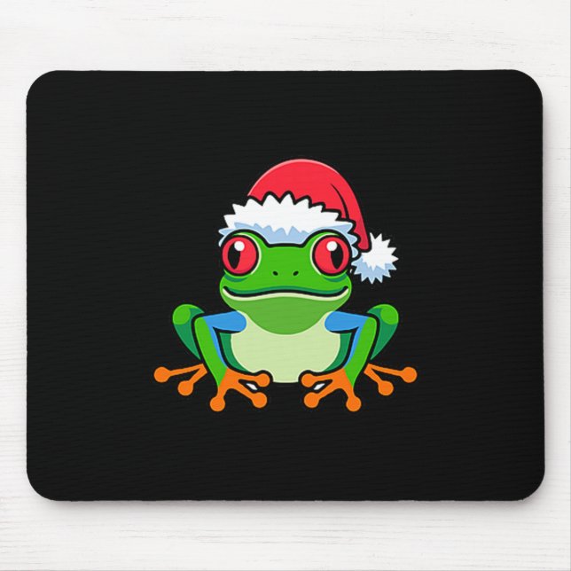Mousepad Camisola de Natal Feia de Natal do Sapo de Árvore  (Frente)
