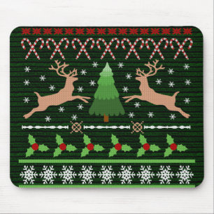 Mousepad Camisola feia engraçada do Natal