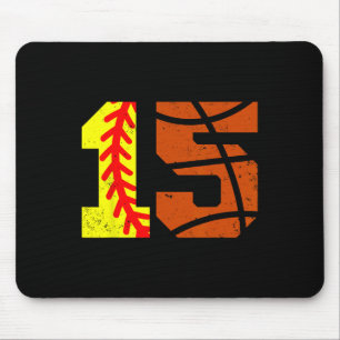 Mousepad Camisola Número 15 Softll Sketll Divertida Anivers