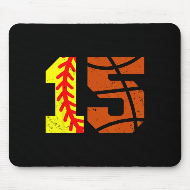 Mousepad Camisola Número 15 Softll Sketll Divertida Anivers (Frente)