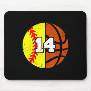 Mousepad Camisola Softll Sketll Número 14 Engraçada Anivers