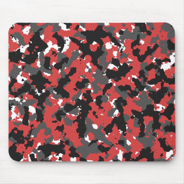 Mousepad Camo Alerta Vermelho (Frente)