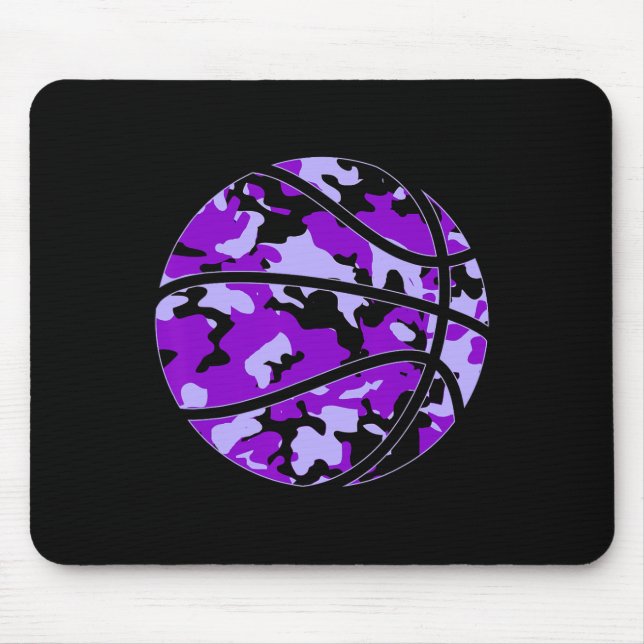 Mousepad Camo de esboços roxos - Esquema de Camuflagem roxa (Frente)