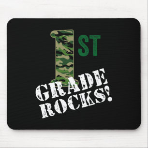 Mousepad Camo Rocks Da Classe 1rua Primeiro Gráfico De Volt