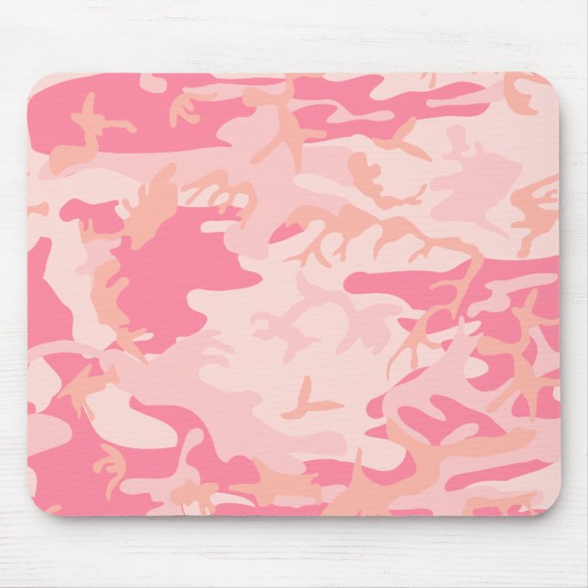 Mousepad Camo rosa - Girly Camo (Frente)