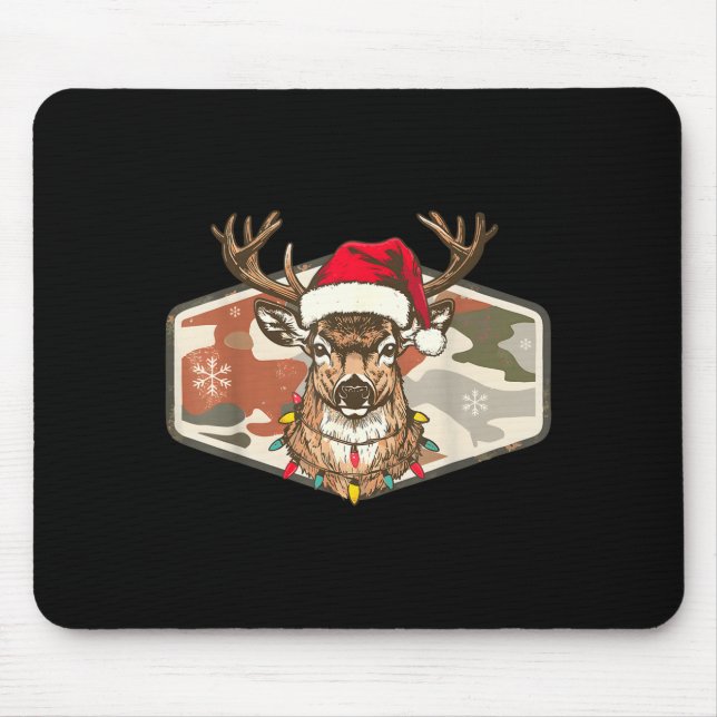 Mousepad Camo Southern Local Boy Christmas Deer Hunting Xma (Frente)