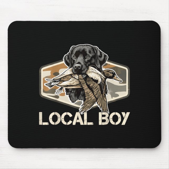 Mousepad Camo Southern Local Boy Duck Hunting Black Lab Out (Frente)