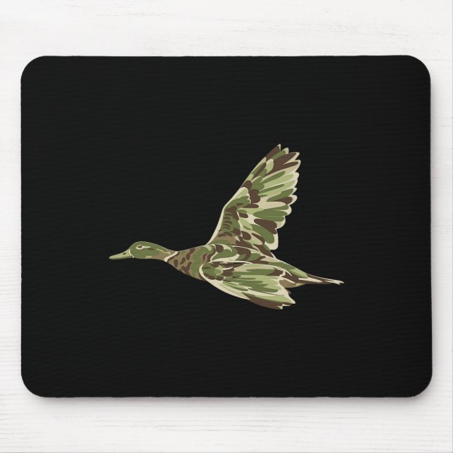 Mousepad Camouflage Camo Duck Camo Duck Voando Mallard Caça (Frente)