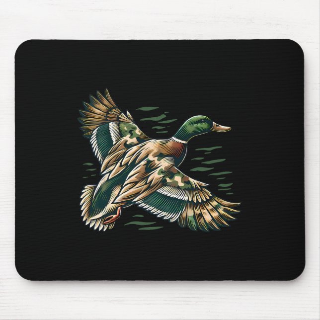 Mousepad Camouflage Old School Camo Coquette Arco Duck Hunt (Frente)