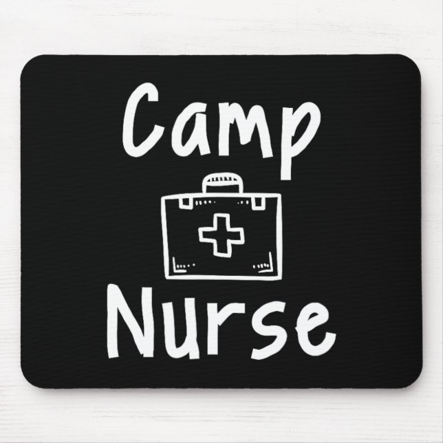 Mousepad Camp Nurse First Aid Kit Silhouette Art  (Frente)