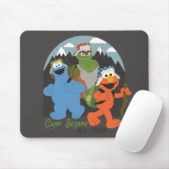 Mousepad Camp Sesame Street EST. 1969 (Com mouse)
