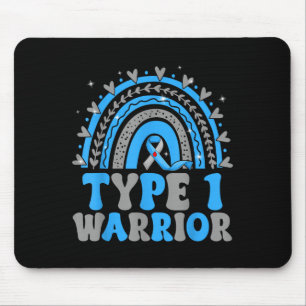 Mousepad Campanha Diabetes Sensibilização Tipo 1 Guerreiro