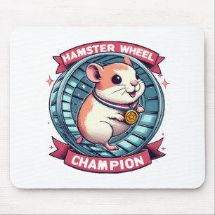 Mousepad Campeão da Roda de Hamster