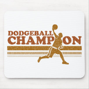 Mousepad Campeão de Dodgeball do vintage