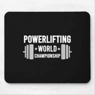 Mousepad Campeão Mundial de Levantamento de Peso Motivacion