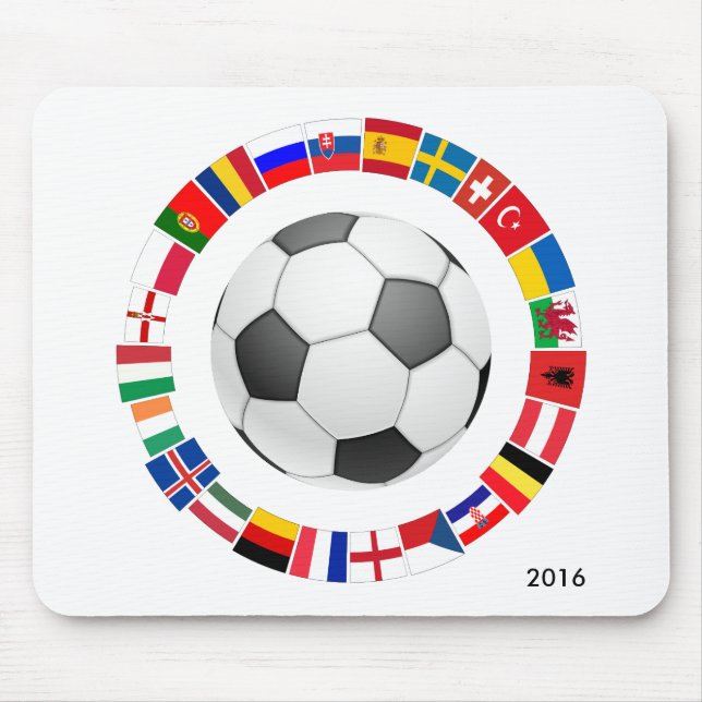 Mousepad Campeonato Europeu de Futebol de 2016 (Frente)
